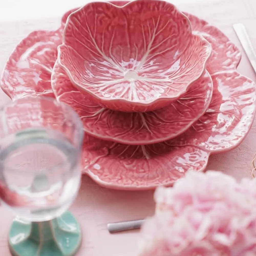 Bordallo Pinheiro Pink Cabbage Large Bowl- Bordallo Pinheiro