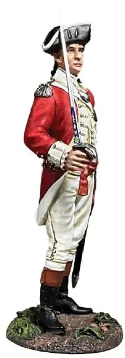 British 43rd Regiment of Foot Company Officer, Standing, 1780 Figurine- W. Britain Miniatures