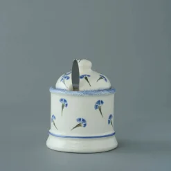 Brixton Pottery Cornflower Jam Pot- Brixton Pottery