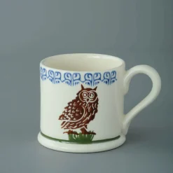Brixton Pottery Owl on a Stump Small Mug- Brixton Pottery|Assorted Mugs