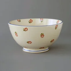 Brixton Pottery Scattered Rose Deep Serving Bowl- Brixton Pottery