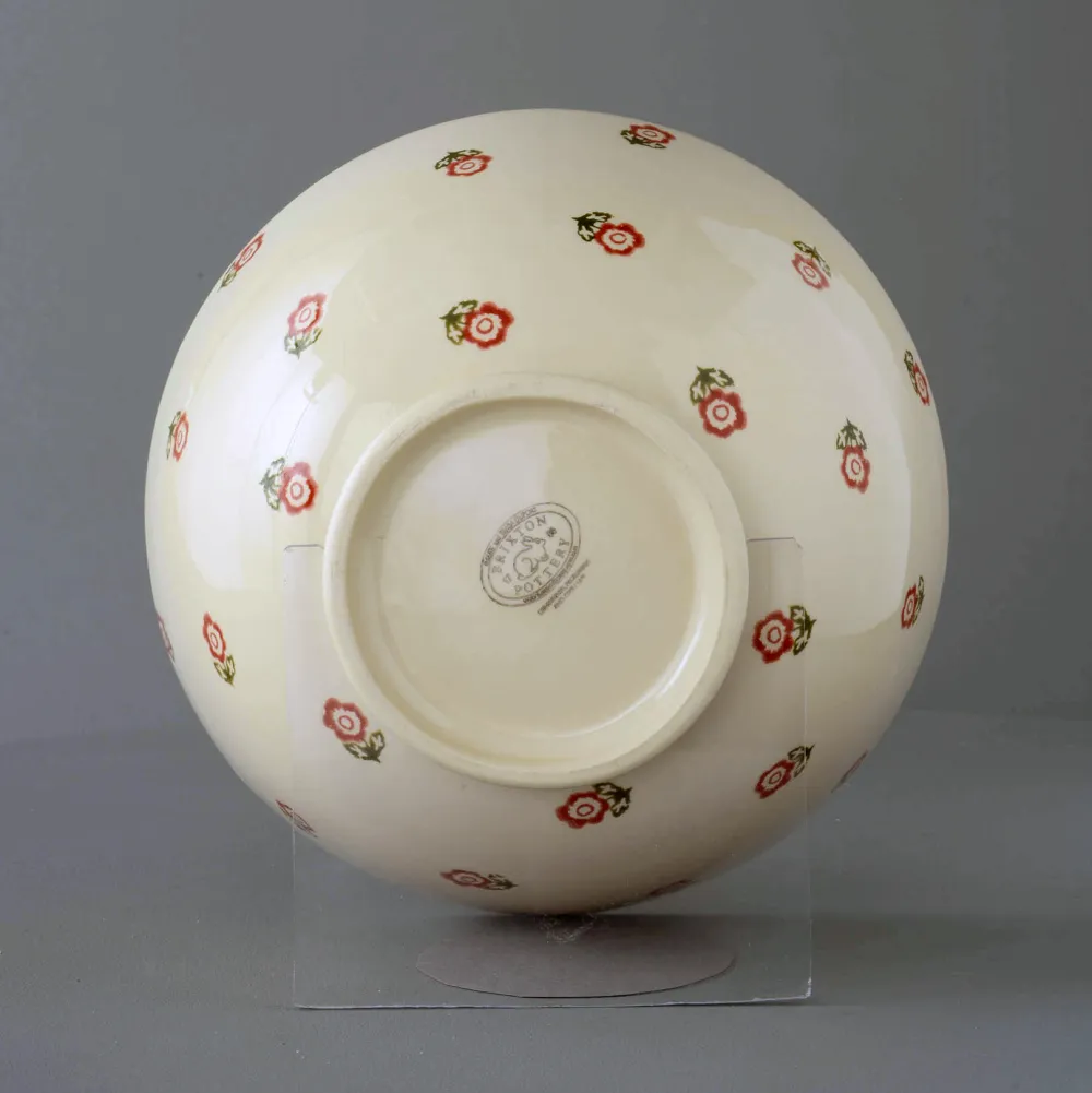 Brixton Pottery Scattered Rose Deep Serving Bowl- Brixton Pottery