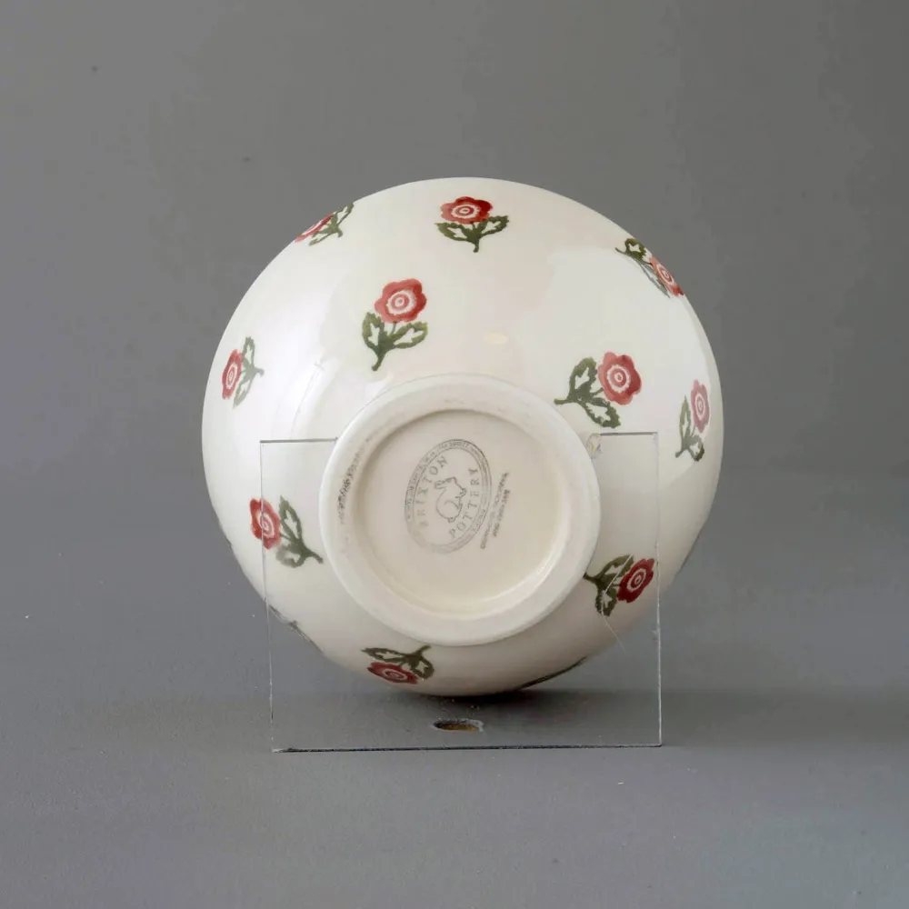 Brixton Pottery Scattered Rose Deep Cereal Bowl- Brixton Pottery