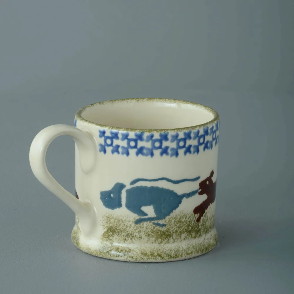 Brixton Pottery Scottie Dog Chasing Small Mug- Brixton Pottery|Assorted Mugs
