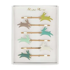 Bunny Enamel Hair Slides- Childrenswear
