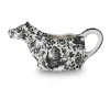 Burleigh Pottery Black Regal Peacock Cow Creamer- Burleigh Pottery|Creamers & Sugar Bowls