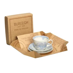 Burleigh Pottery Blue Asiatic Pheasants Breakfast Cup Gift Set- Burleigh Pottery|Teacups & Saucers