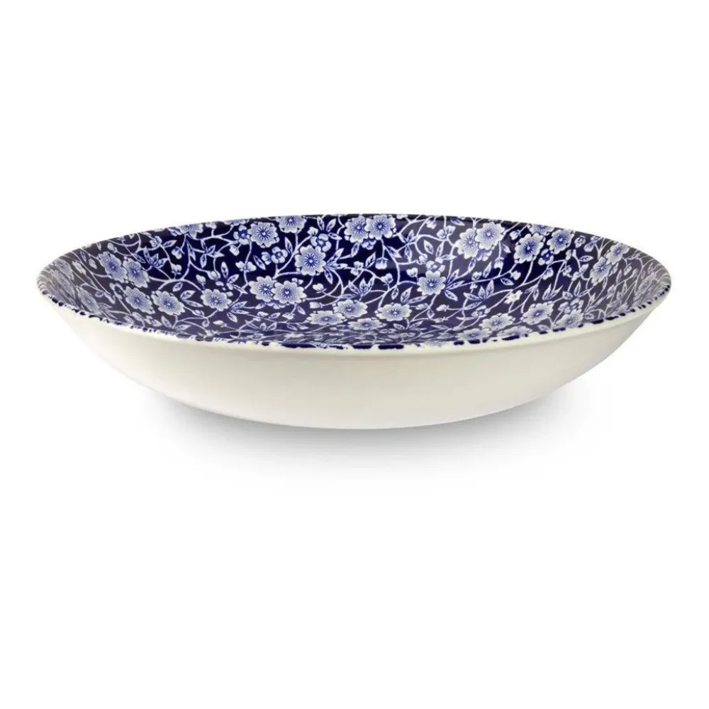 Burleigh Pottery Blue Calico Pasta Bowl- Burleigh Pottery