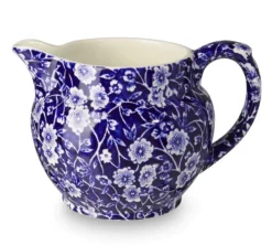 Burleigh Pottery Blue Calico Small Dutch Jug- Burleigh Pottery|Creamers & Sugar Bowls