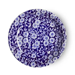 Burleigh Pottery Blue Calico Teacup & Saucer- Burleigh Pottery|Teacups & Saucers