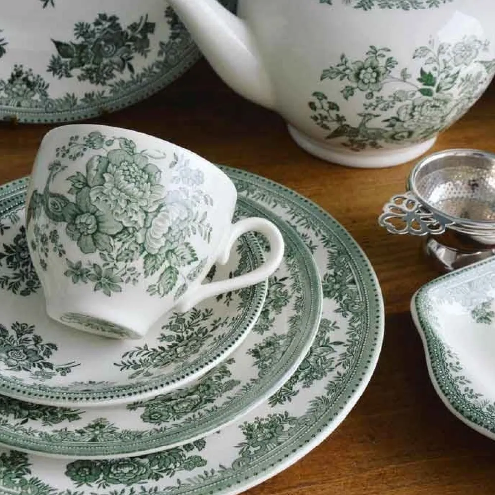 Burleigh Pottery Dark Green Asiatic Pheasants Dinner Plate- Burleigh Pottery