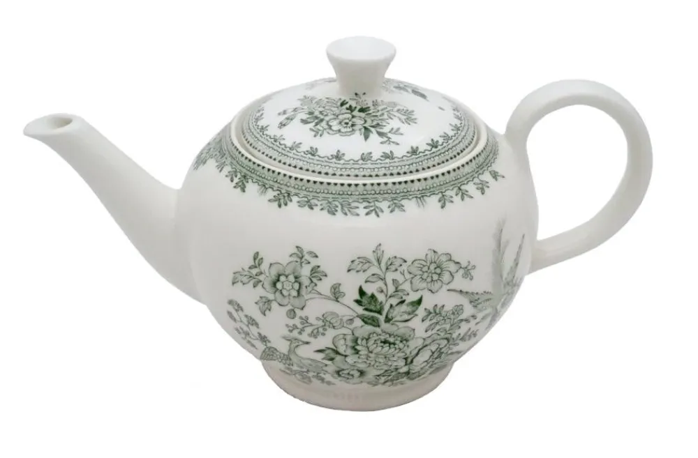 Burleigh Pottery Dark Green Asiatic Pheasants Large Teapot- Burleigh Pottery|Teapots
