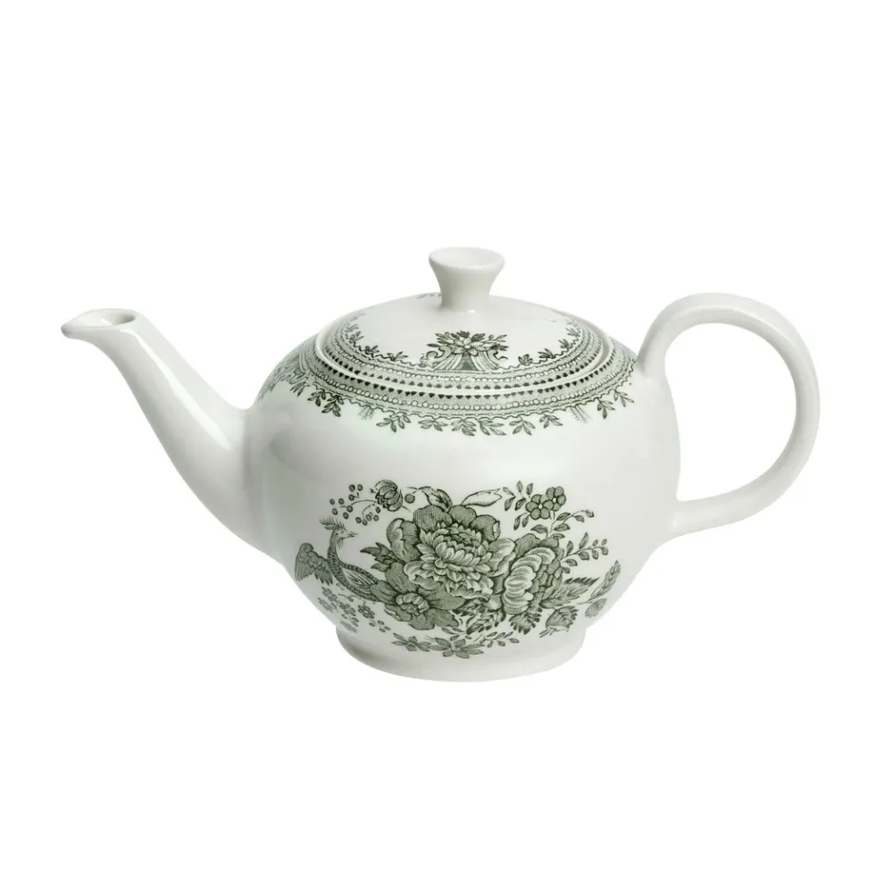 Burleigh Pottery Dark Green Asiatic Pheasants Small Teapot- Burleigh Pottery|Teapots