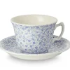 Burleigh Pottery Pale Blue Felicity Teacup & Saucer- Burleigh Pottery|Teacups & Saucers