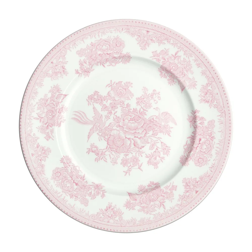 Burleigh Pottery Pink Asiatic Pheasants Medium Plate- Burleigh Pottery