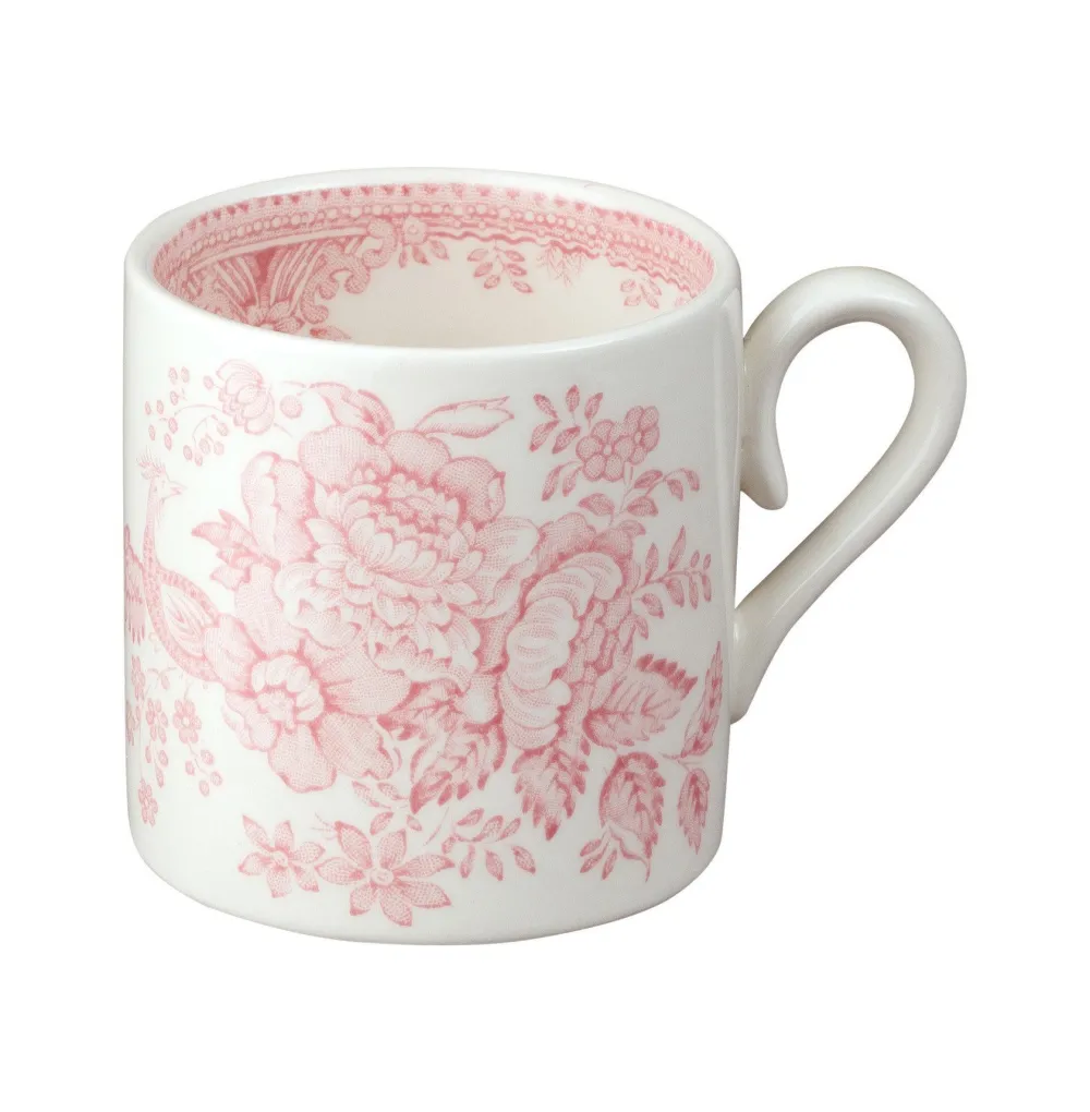 Burleigh Pottery Pink Asiatic Pheasants Mini Mug- Burleigh Pottery|Assorted Mugs