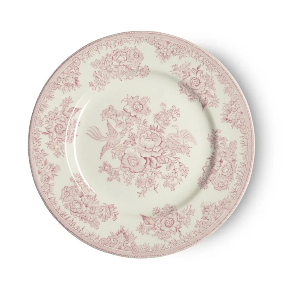 Burleigh Pottery Pink Asiatic Pheasants Small Plate- Burleigh Pottery|Tea Plates