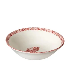 Burleigh Pottery Red Calico Cat Cereal Bowl- Burleigh Pottery