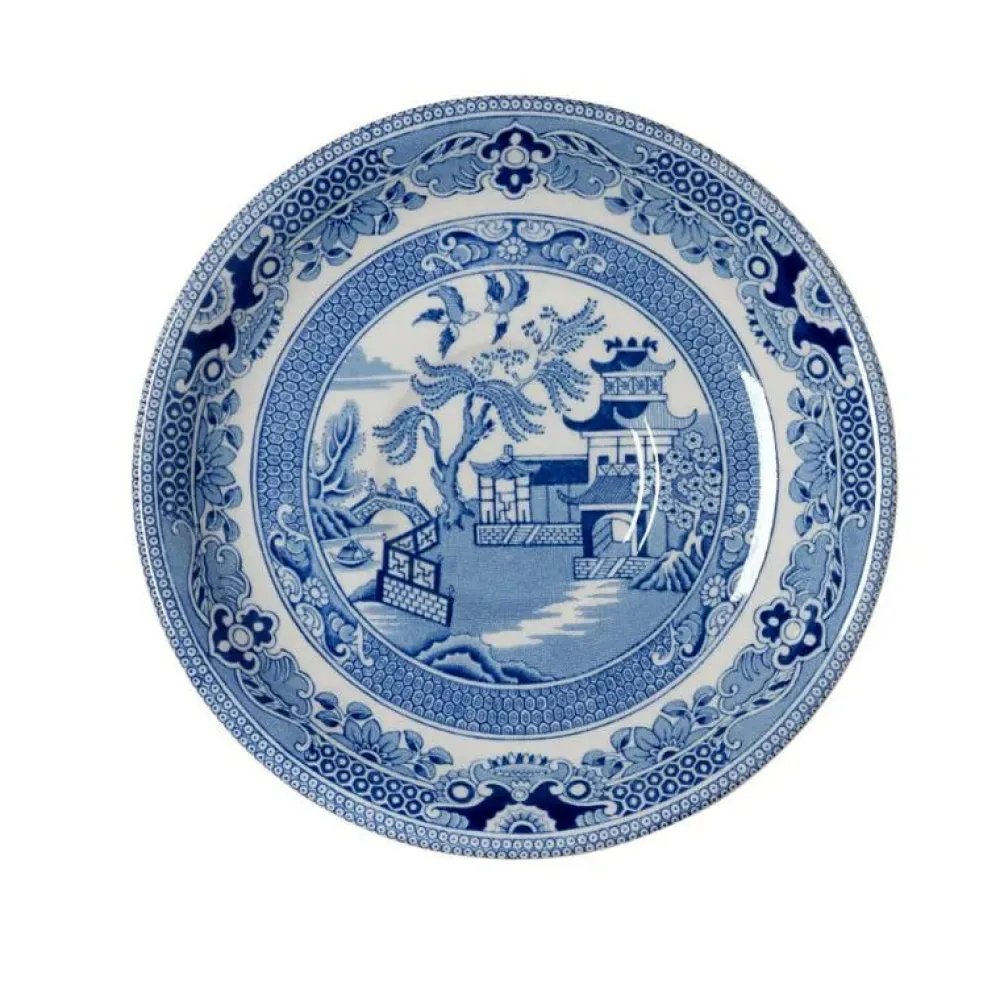 Burleigh Pottery Torquay Blue Willow Teacup & Saucer- Burleigh Pottery|Teacups & Saucers