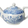 Burleigh Pottery Torquay Blue Willow Small Teapot- Burleigh Pottery|Teapots