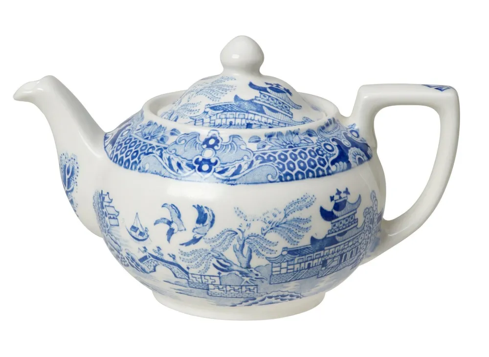 Burleigh Pottery Torquay Blue Willow Small Teapot- Burleigh Pottery|Teapots