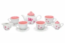 Butterfly Tea Set Basket- Toys|Children's Tea Sets