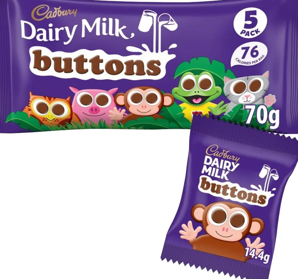 Cadbury Buttons 5 pack- British Chocolate