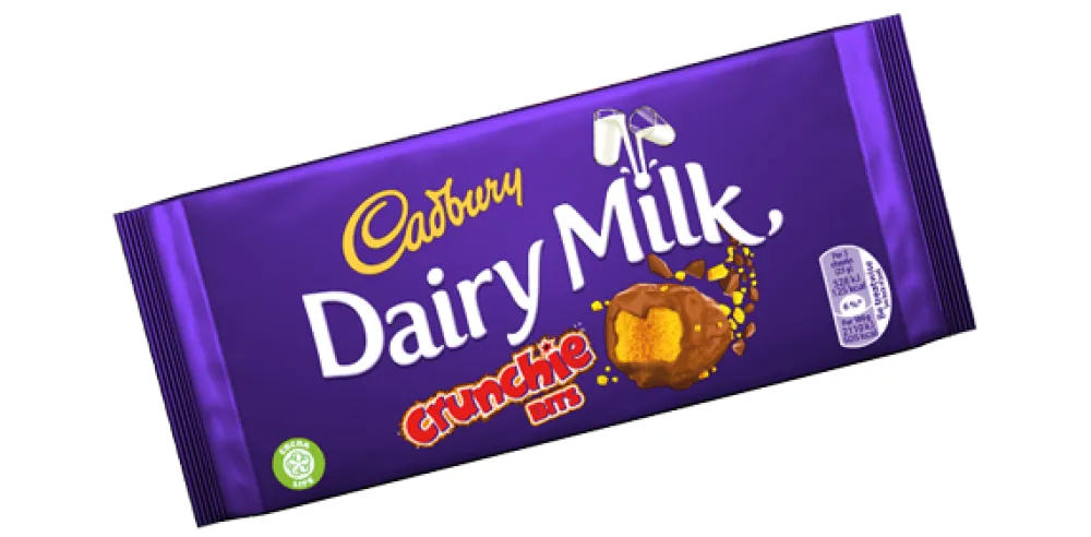 Cadbury Dairy Milk Bar with Crunchie Bits 180g- British Chocolate