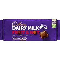 Cadbury Dairy Milk Fruit & Nut Bar 180g- British Chocolate
