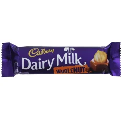 Cadbury Dairy Milk Whole Nut Bar 45g- British Chocolate