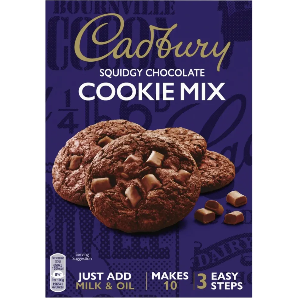 Cadbury Squidgy Chocolate Cookie Mix 265g- Desserts & Baking