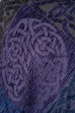 Calzeat of Scotland Celtic Knot Pewter Ruana- Scarves & Wraps
