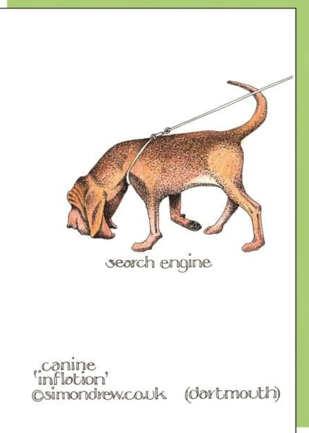 Canine Inflation Greeting Card- Greeting Cards