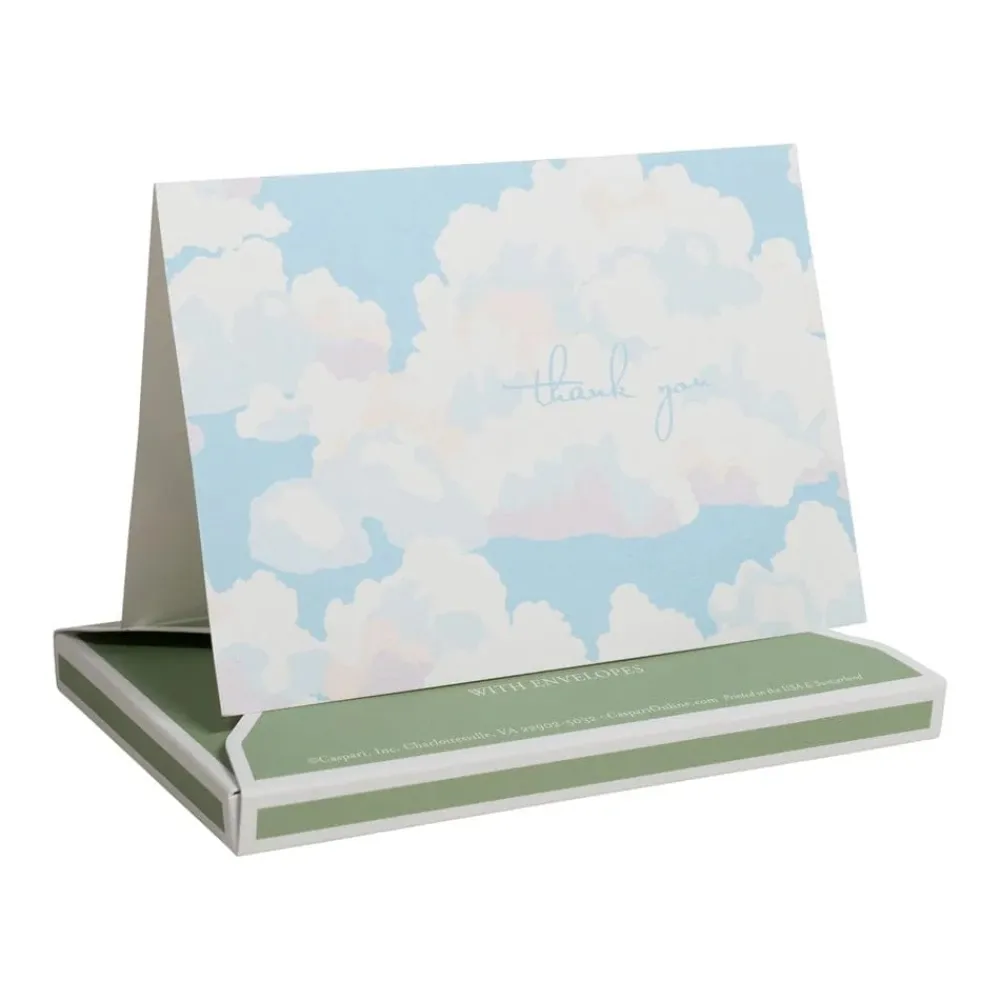 Caspari Blue Skies Thank You Boxed Cards- Boxed Cards