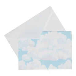 Caspari Blue Skies Thank You Boxed Cards- Boxed Cards