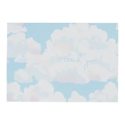 Caspari Blue Skies Thank You Boxed Cards- Boxed Cards