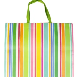 Caspari Cabana Stripe Bright Jumbo Gift Bag- Gift Bags