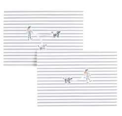 Caspari Francois Et Fifi Embossed Boxed Cards- Boxed Cards