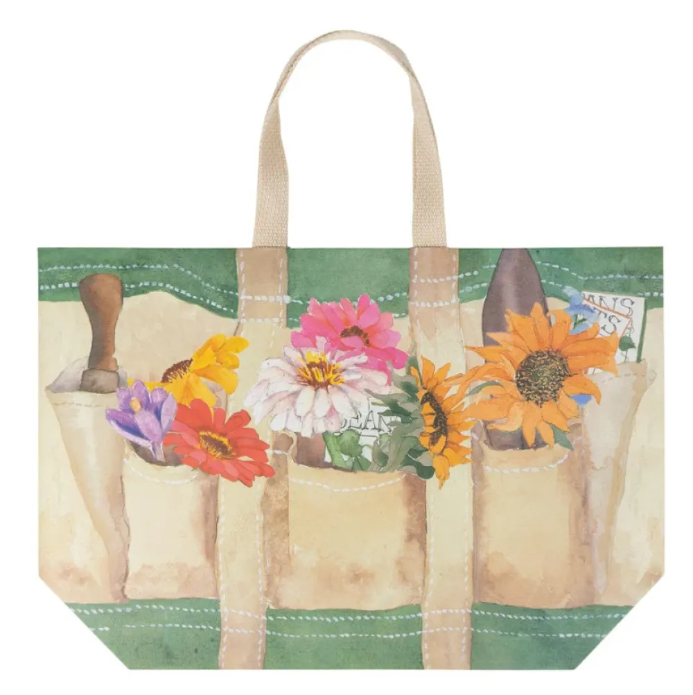 Caspari Garden Tote Large Gift Bag- Gift Bags