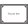 Caspari Rive Gauche Black & White Thank You Boxed Cards- Boxed Cards