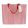 Caspari Stripes For Days Red/White Medium Gift Bag- Gift Bags