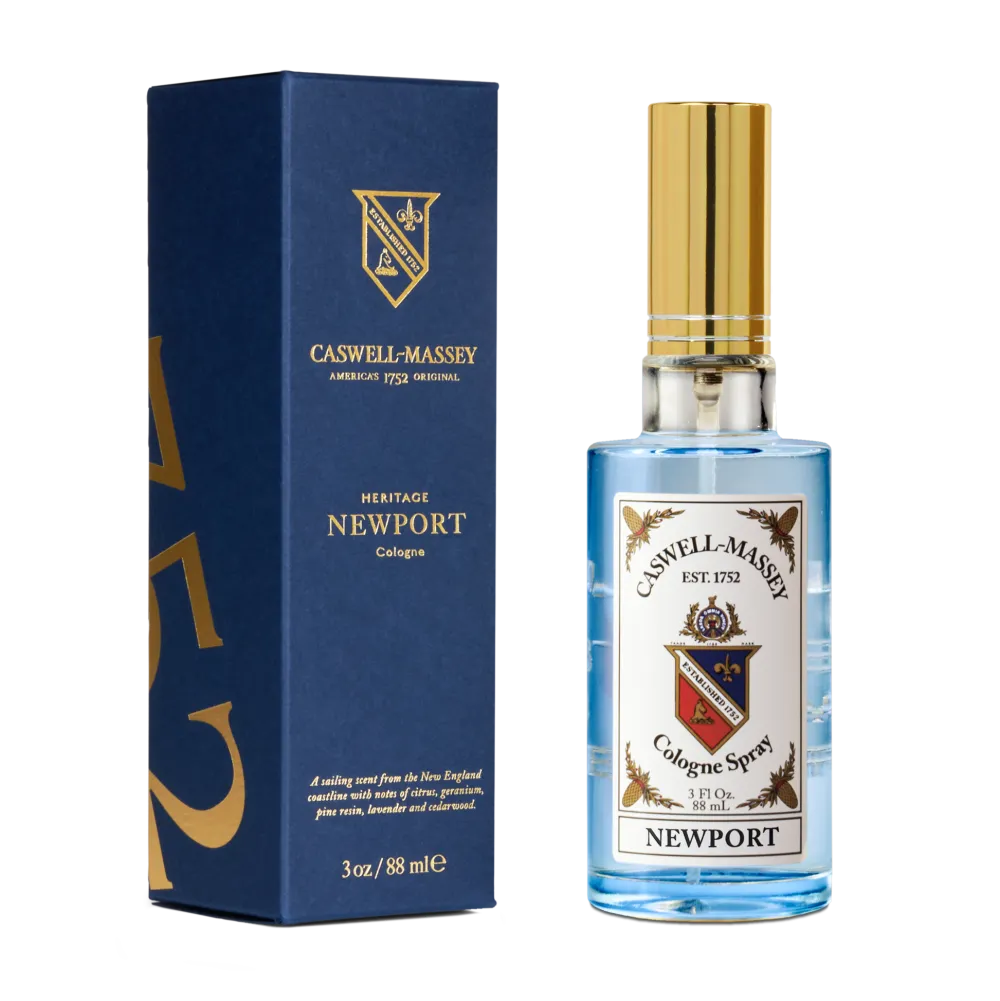 Caswell-Massey Newport Gold Cap Cologne- Men's Fragrance