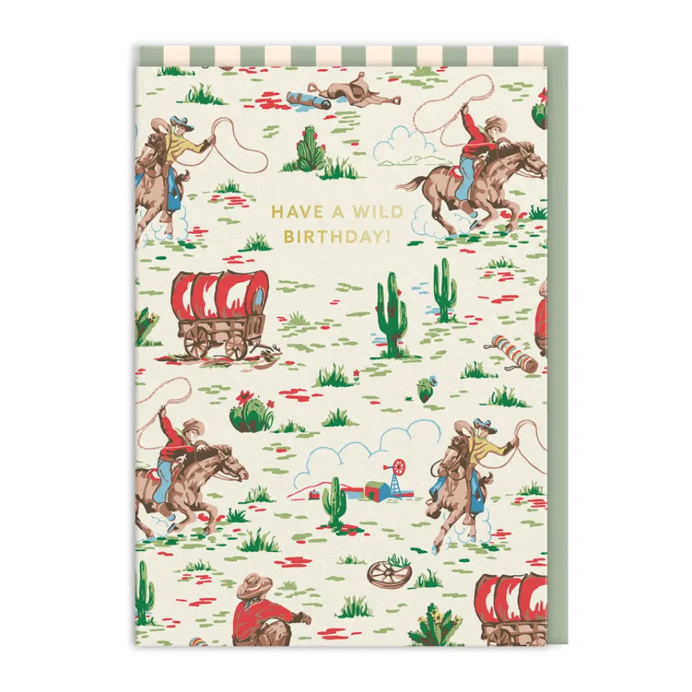 Cath Kidston Cowboy Birthday Card- Greeting Cards