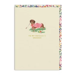 Cath Kidston To My Favourite Sausage Greeting Card- Greeting Cards