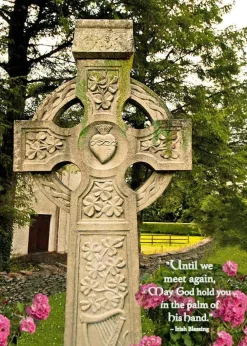 Celtic Cross Irish Sympathy Card- Greeting Cards