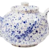 Ceramic Inspirations Blue Splatter Large Betty Teapot- Teapots