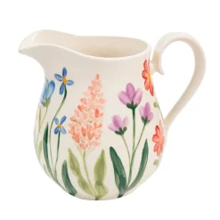 Ceramic Inspirations Wildflower Medium Curvy Jug- Creamers & Sugar Bowls