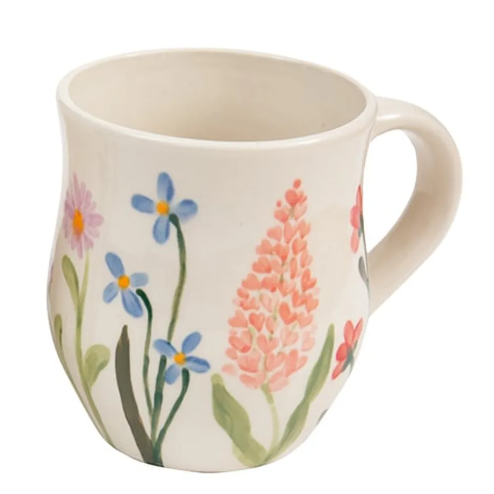 Ceramic Inspirations Wildflower Curved Mug- Assorted Mugs