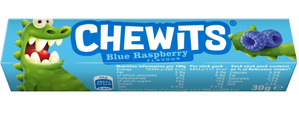 Chewits Blue Raspberry- Sweets