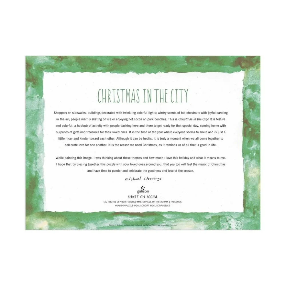 Christmas in the City 1000-Piece Puzzle- Games & Puzzles